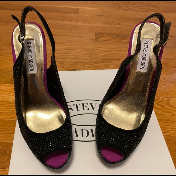 Autographed Steve Madden “Masqraid” Heels- Sz 7.5 - Picture 3 of 5